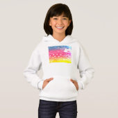 Girls Pullover Hoodie Rainbow Cuttlefish (Vorne ganz)