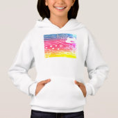 Girls Pullover Hoodie Rainbow Cuttlefish (Vorderseite)