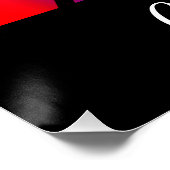 Girls Queen of the Beam Gymnastics Poster (Ecke)