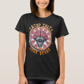 Girls' Quirky Brain Skull T - Shirt - Gotischer Sp (Vorderseite)
