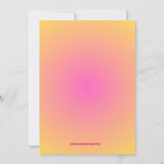 Girls Rainbow Kingdom Einladung (Rückseite)