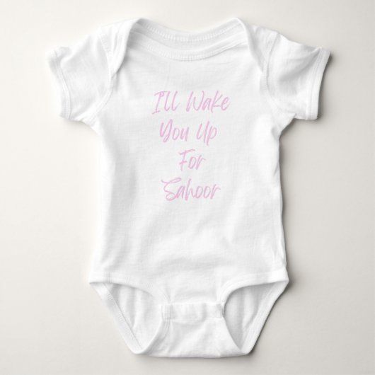 Girl's Ramadan Sahoor Bodysuit Geschenk Baby Strampler (Vorderseite)