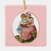 Girls Reading Keramikornament (Vorderseite)