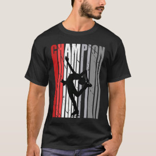 Girls Red Ice Skaten Geburtstag Retro Außerhalb de T-Shirt