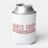 Girls Reise billiger als Therapie Girls Vacation Dosenkühler (Kanne Vorderseite)
