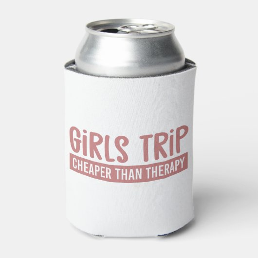 Girls Reise billiger als Therapie Girls Vacation Dosenkühler (Kanne Vorderseite)