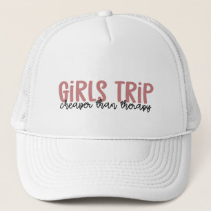 Girls Reise billiger als Therapie Girls Vacation Truckerkappe