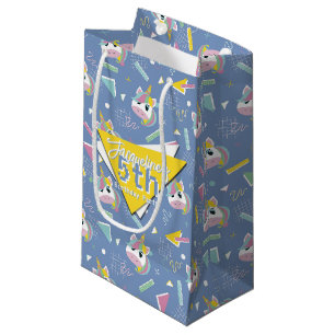 Girls Retro Lila Unicorn Geburtstag Kleine Geschenktüte
