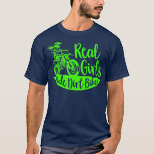 Girls Ride Dirt Bikes Funny Girl T-Shirt