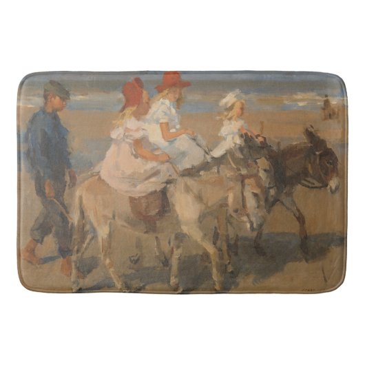 Girls Riding Donkeys am Strand (Isaac Israels) Badematte (Vorderseite)