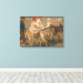 Girls Riding Donkeys am Strand (Isaac Israels) Leinwanddruck (Insitu (Holzboden))