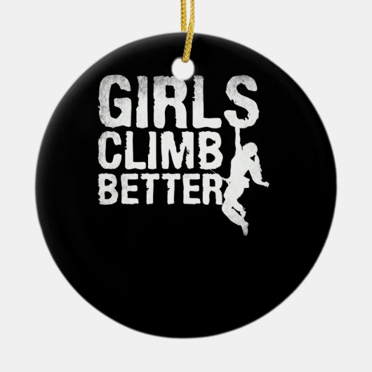 Girls Rock Climbings for Kids Wanderberg Keramik Ornament (Vorne)