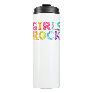 Girls Rock Design - Stärkung des Geistes für Fraue Thermosbecher