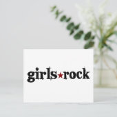 Girls Rock Postkarte (Stehend Vorderseite)