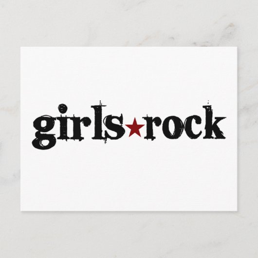 Girls Rock Postkarte (Vorderseite)
