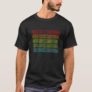 Girls Rock Robotics-Shirt 70er Jahre Vintage Robot T-Shirt
