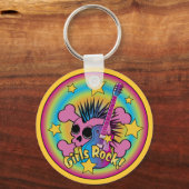 Girls Rock Skull & Crossbones Schlüsselanhänger (Vorderseite)