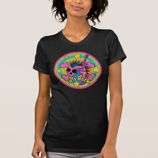 Girls Rock Skull T-Shirt (Vorderseite)