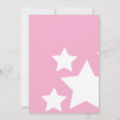 Girls Rockstar Guitar Star Rock Birthday Party Einladung (Rückseite)