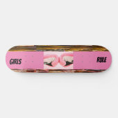 "Girls Rule", 8 1/4" Skateboard Deck (Horizontal)