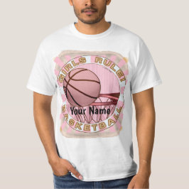 Girls Rule Basketball T-Shirt