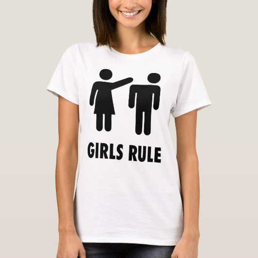 "Girls Rule" Empowerment T-Shirt (Vorderseite)