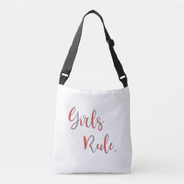 Girl's Rule Inspirational Cool Trendy Modern Tragetaschen Mit Langen Trägern