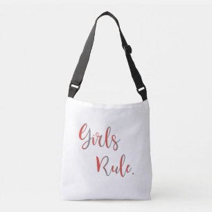 Girl's Rule Inspirational Cool Trendy Modern Tragetaschen Mit Langen Trägern