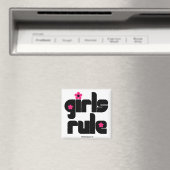 Girls Rule Magnet (In Situ (Geschirrspüler))