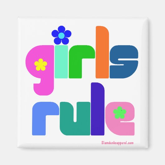 Girls Rule Magnet (Vorne)