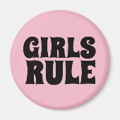 GIRLS RULE MAGNETS MAGNET (Vorne)