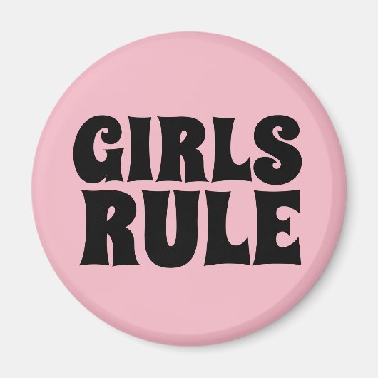 GIRLS RULE MAGNETS MAGNET (Vorne)