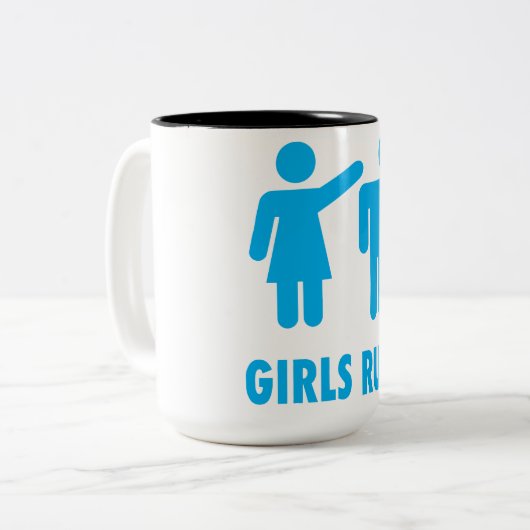 Girls Rule! Tasse (Vorderseite Links)