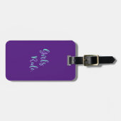 Girls Rule - Trendy Inspiration Typografy Gepäckanhänger (Vorderseite horizontal)