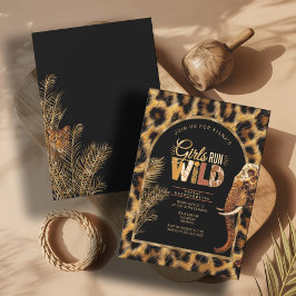 Girls Run Wild Safari Bachelorette ID1148 Einladung