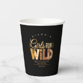 Girls Run Wild Safari Bachelorette ID1148 Pappbecher (Rückseite)