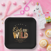 Girls Run Wild Safari Bachelorette ID1148 Pappteller (Party)