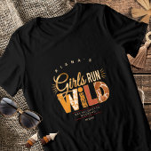 Girls Run Wild Safari Bachelorette ID1148 Tri-Blend Shirt