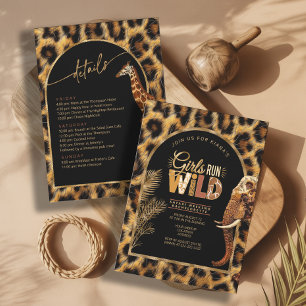 Girls Run Wild Safari-Junggesellinnen-Wochenende I Einladung