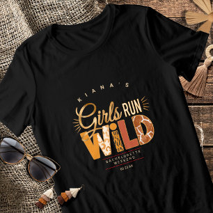 Girls Run Wild Safari Junggesellinnenabschied ID11 Tri-Blend Shirt