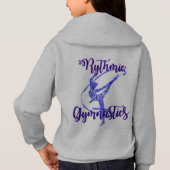 Girls Rythmic Gymnastics personalisiert Sweatshirt (Rückseite)