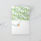 Girls Safari Jungle Babydusche Vielen Dank Hinweis Dankeskarte (Innenseite)