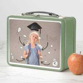 Girls School Mittagsschachtel Metall Brotdose