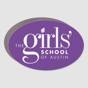 Girls' School of Austin Lila Oval Car Magnet