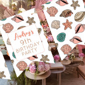 Girls Seashell Beach Geburtstagsparty Wimpelkette