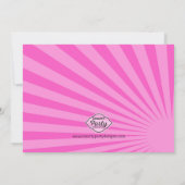 Girl's Secret Agent Spy Geburtstagsparty Einladung (Rückseite)