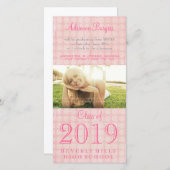 Girls Senior Abschluss Class of 2011 Foto Card Ankündigung (Vorne/Hinten)