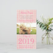 Girls Senior Abschluss Class of 2011 Foto Card Ankündigung (Stehend Vorderseite)