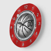 Girls Senior Night Basketball Geschenk Ideen, Cust Große Wanduhr (Winkel)