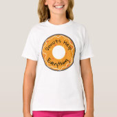 Girl's Shirt Donuts helfen alles (Vorderseite)